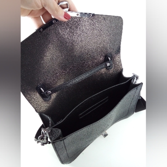 $278 Botkier VALENTINA FLAP SATCHEL in Core Handbag Purse Gunmetal Hardware Bag - Picture 12 of 16